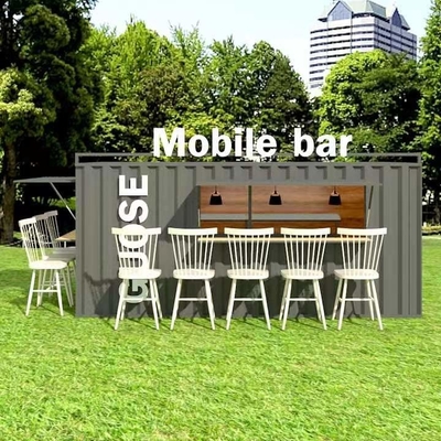 Gegalvaniseerd Huis 20ft van de Staal Prefabcontainer de Draagbare Winkel van de Verschepende Containerkoffie