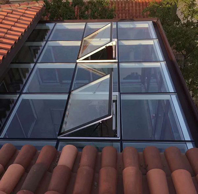 Van het het Aluminiumkader van het hemelweergeven de Waterdichte van het de Vensters Dubbele Glas Vensters van het het Dakdakraam