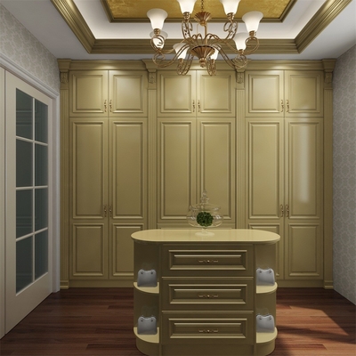 De rode Eiken Garderobe van de de Garderobe Mooie Houten Opslag van de Okkernoot Moderne Slaapkamer