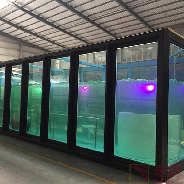 ONS Amerika Standaard Aangepast Kleur en Materiaal Container Zwembad 20ft 40ft met Wave Water Jet Led Light