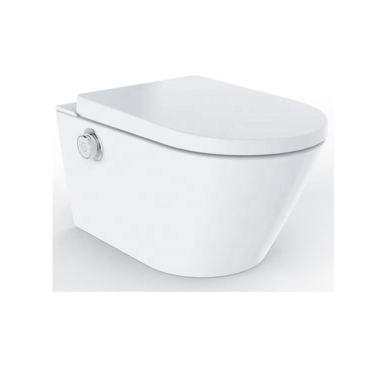 Eenvoudige installatie Sanitair Dichte kruk Ronde kom Witte kleur Verwarming Toilet