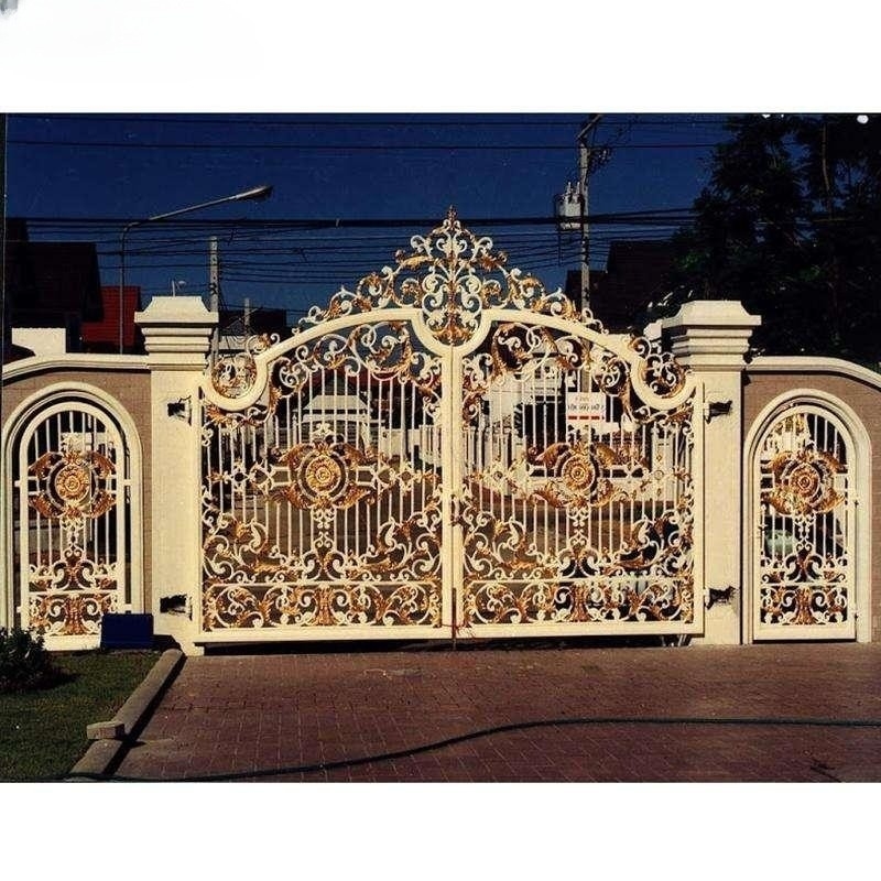Luxe antieke smeed ijzeren pijp ontwerpen hoofdingang voor thuis tuin of buiten