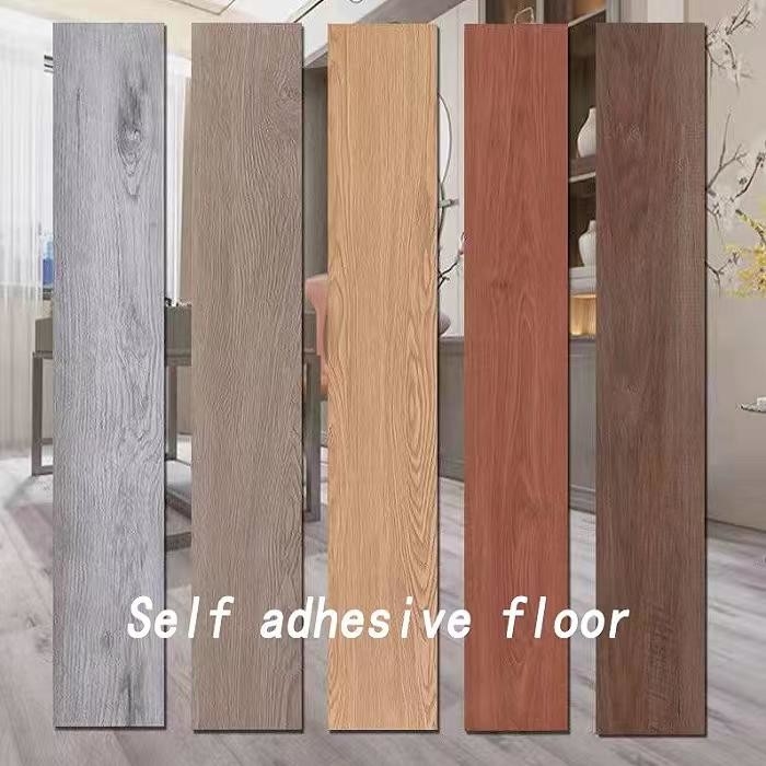 De zelfklevende 2.0mm Schil van de de Korrelbevloering van pvc Houten en Stokdiy Vinylbevloering