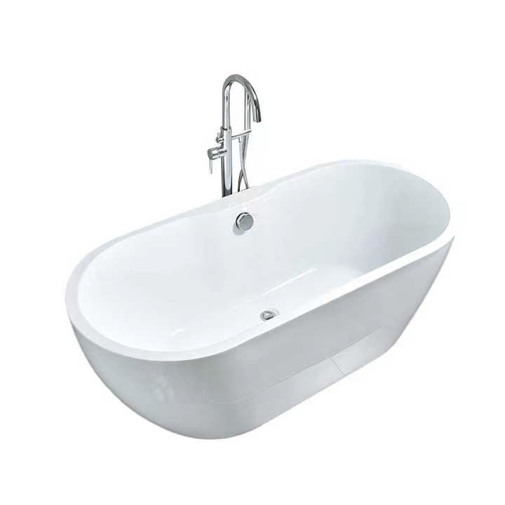 Polijst de Europese Acryl Freestanding Hoge Badkuip van Ce CUPC Hoek Doorwekende Ton