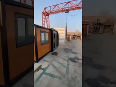 Het moderne het Huisroerende goed van de Luxevilla prefabriceerde Uitzetbaar Verschepend de Containerhuis van het Bureaukader