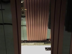 Nieuwe moderne metalen platte buitenbeveiliging stalen houten deuren Turkse deur