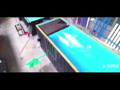 Luxe prefab modern draagbaar containerzwembad met glazen wand met hoge weerstand