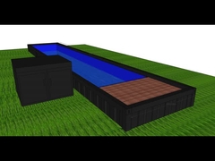 40FT Mobiel Prefab Gemodificeerd 24V LED Licht Container Zwembad